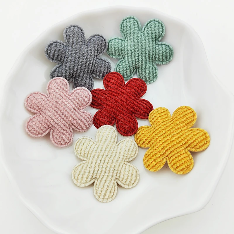 Gepolsterte Blumen applique für DIY-Kleidung, Hut, Kopf bedeckung Patch, Näh handwerk, Handschuhe, Leggings, Socken Dekor, 3,3 cm, 100 PCs/Lot – Detail 13