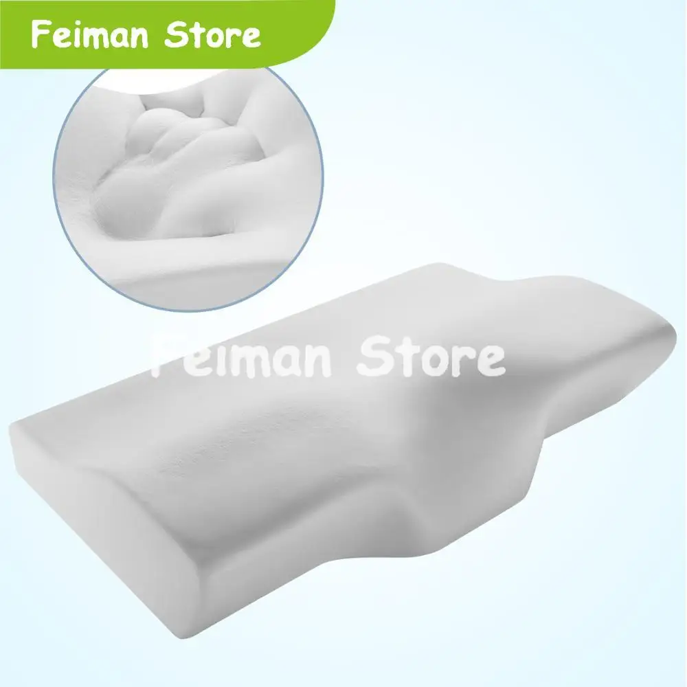 Memory Foam постельные принадлежности защитная подушка для шеи медленный отскок Подушка-бабочка здоровья затылочный шейный размер в 50*30 см