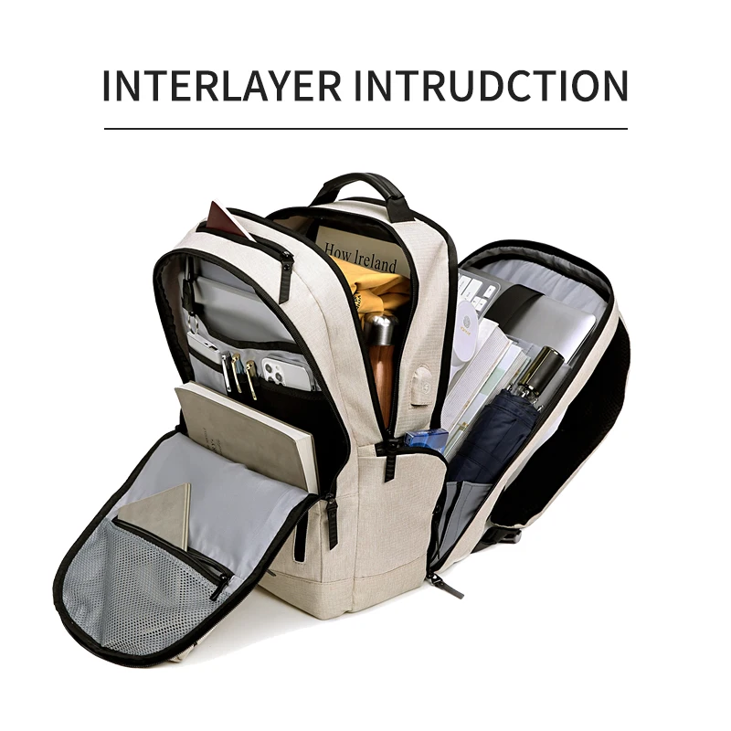 Outwalk hot sell Male Backpack New Anti-Thief Men Backpack Travel Laptop Backpack Man School Bag For university School Bagpack R