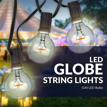 

Amazon sells led light string G40 filament globe bulb lamp festival Christmas, the courtyard lawn chandeliers