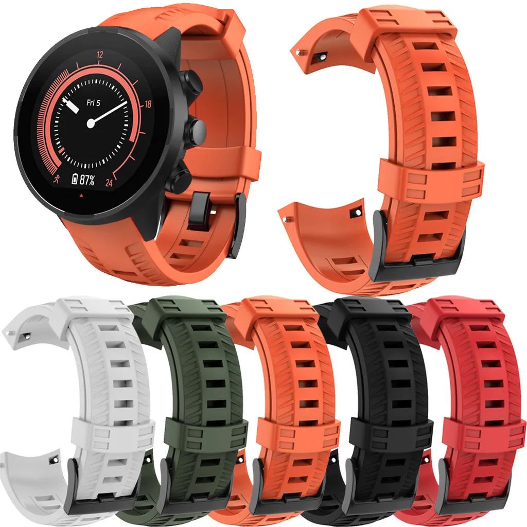 Силиконовый ремешок для SUUNTO 9/Baro Смарт-часы наручных часов браслет montre pasek do zegarka |