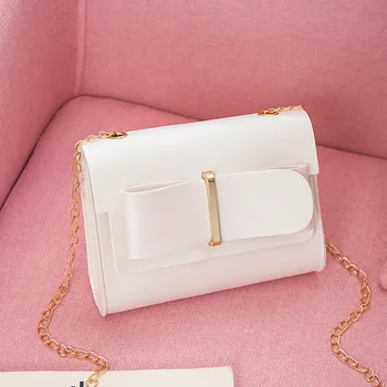 

Small Bag 2020 New simple women's bag single shoulder cross-body bag pure color leisure small fresh chain small square bag