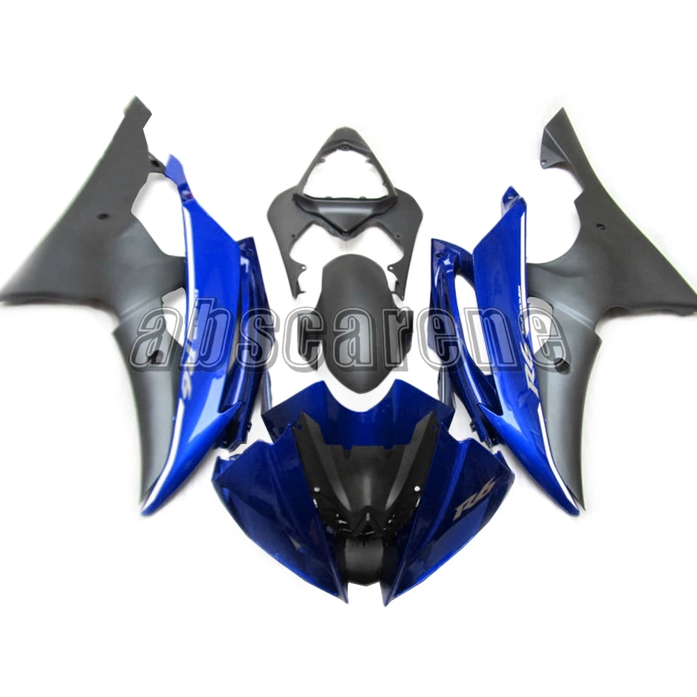Инъекции полный комплект обтекателей для Yamaha YZF600 R6 2008- 08 09, 10, 11, 12, 13, 14, 15, 16 лет мотоцикл кузов блеск синего цвета обувь на плоской подошве; Цвет Черный