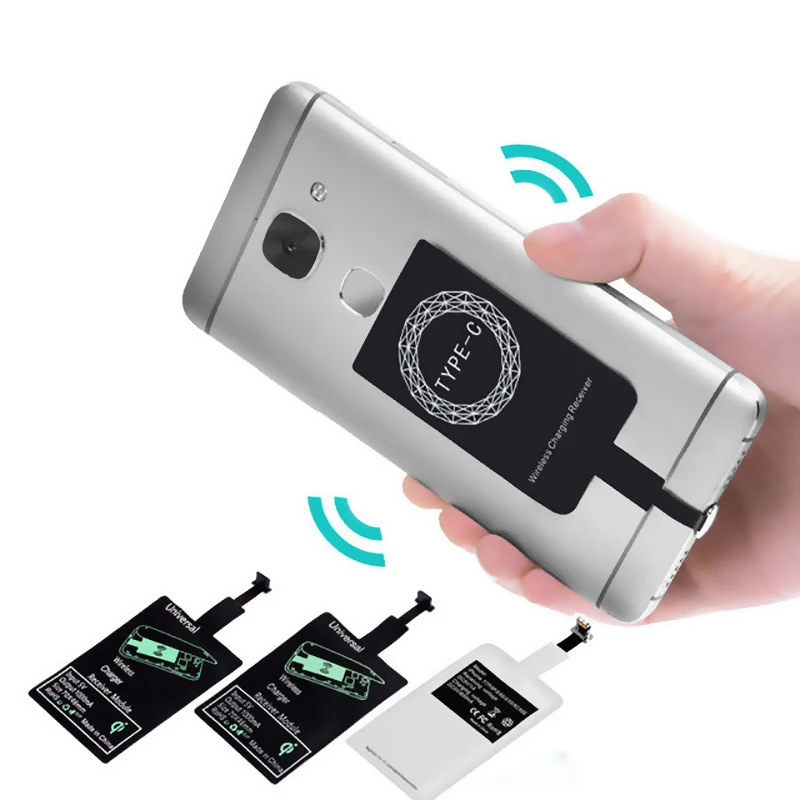 Tanie Bezprzewodowy odbiornik ładowania Qi indukcyjny adapter ładowania dla iPhone 7,6,5, Samsung Huawei