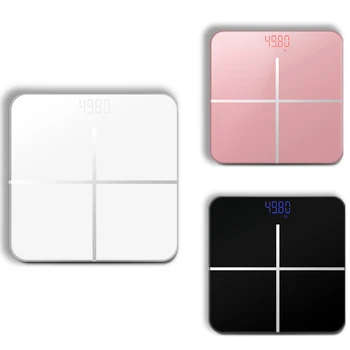 

Bathroom Body Scale LCD USB Charging Smart Electronic Scales Body Weight Balance Digital Weighing Scale