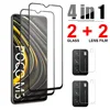 4 in 1 Tempered Glass For Xiaomi Poco M3 X3 X2 F2 M2 Pro Screen Protector Camera Lens Film For Poco X3 NFC Glass ► Photo 1/6