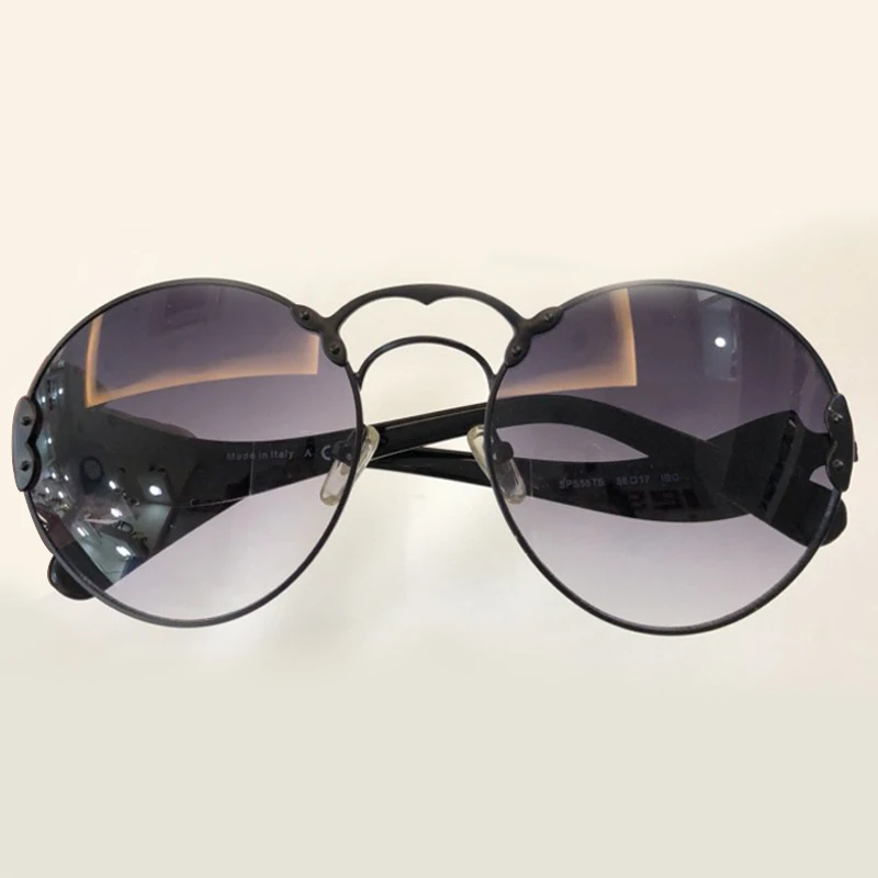 No6 Sunglasses Винтажные Круглые Солнцезащитные очки для женщин, фирменный дизайн, высокое качество, Oculos De Sol Feminino, новая мода, двойной мост, оттенки - Цвет линз: No6 Sunglasses