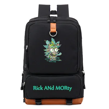 

Backpack Anime Rick and Morty Backpack School Bags Teenagers Laptop Shoulders Bag Bookbags Men Travel USB Bags Women Men Cartoon