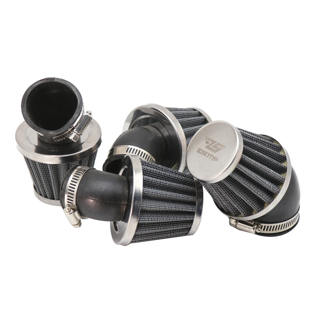 ZSDTRP Motorcycle Air Filter 35mm 38mm 42mm 48mm Universal Fit For 50cc 110cc 125cc Motorcycle ATV Scooter Pit Dirt Bike