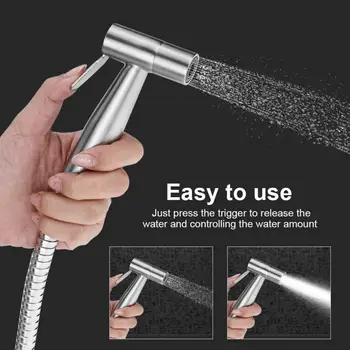 

Handheld Bidet Spray Shower Head Set Bathroom Toilet Shattaf Sprayer Douche kit Bathroom Bidet Faucet Domestic Delivery