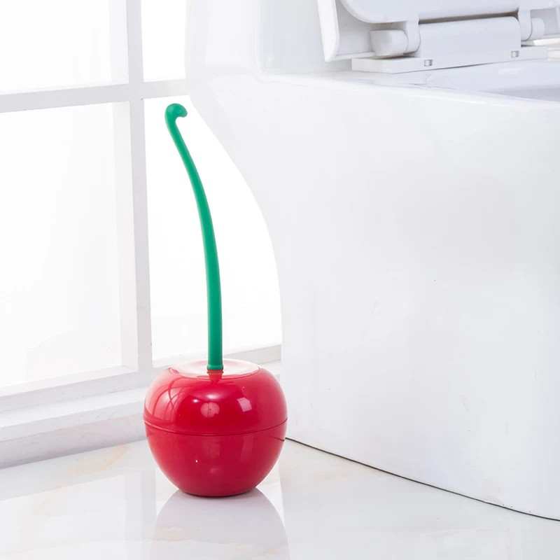 

Creative Cherry Shaped Toilet Brush Toilet Brush No Corner Toilet Brush ToiletBathroom cherry household cleaner