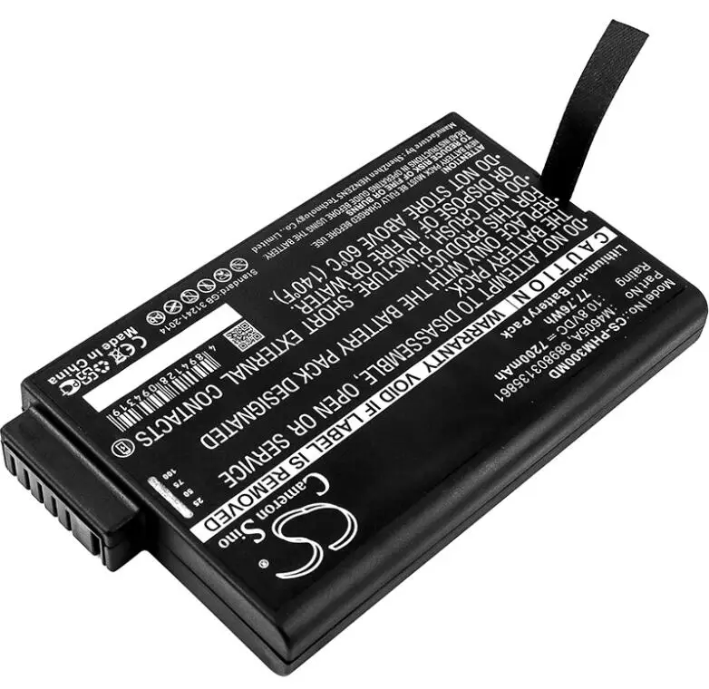 Cameron sino 7200 мАч аккумулятор для Philips 740 выберите мониторинг жизненно важных функций ELI 380 ЭКГ FM20 FM30 Intellivue 30 60 M8000 M8001A