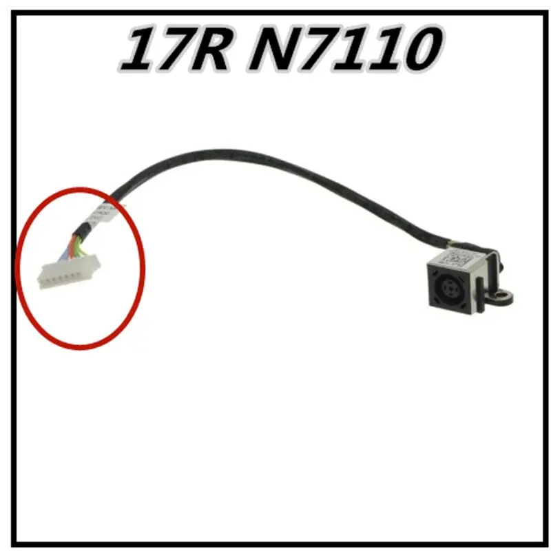 New Laptop DC Power Jack Cable Charging Connector Port with Wire For Dell Inspiron 17R N7110 | Компьютеры и офис