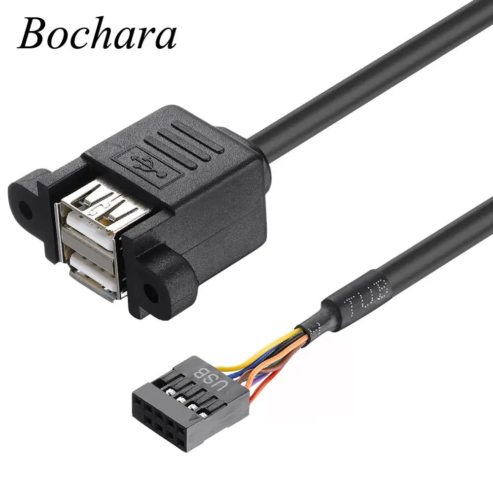Bochara материнская плата 9Pin заголовок к двойной USB 2 0 Женский Кабель для передачи