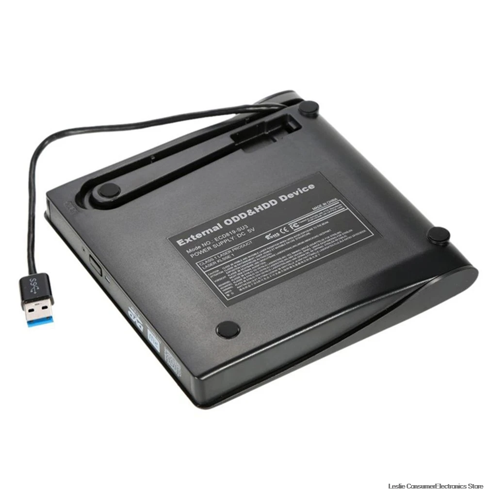 9,5 мм Dvd/Cd-Rom Rw Dvd привод Корпус Usb 3,0 SATA чехол Портативный супертонкий накопитель для MacBook, ПК, ноутбук универсальный Dvd привод Корпус