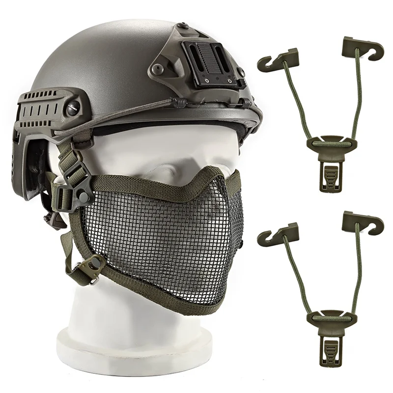 Tactical Half Face Mask Breathable Soft Folding Mesh Mouth Protector Paintball Helmet Field Protection Facial |