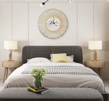 

European Wrought Iron 3D Stereo Wall Decorative Mirror Ornaments Home Porch Livingroom Sofa Bed Background Wall Sticker Murals