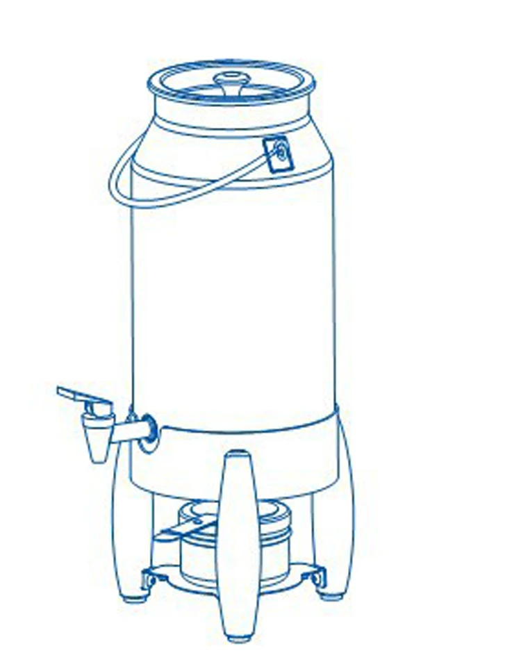 5L коммерческий контейнер для напитков из нержавеющей стали для сохранения холода/Теплый чайник Многофункциональный молоко/контейнер для соков 1 шт