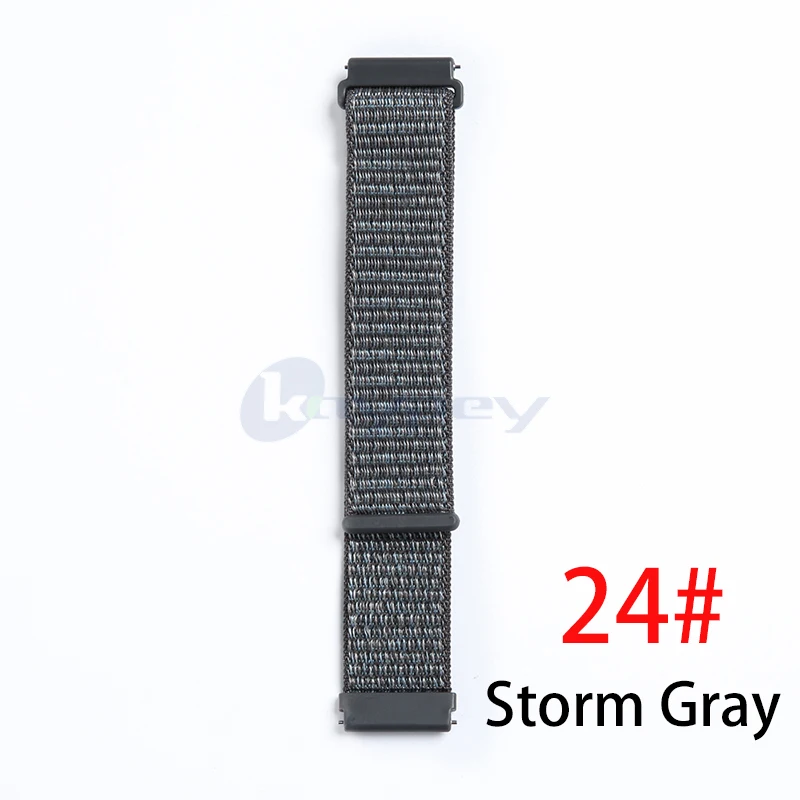 Нейлоновый тканый ремешок для Garmin vivoactive3 HR, Смарт-часы, носимый браслет на запястье для Garmin Forerunner 645, музыкальный ремешок для часов - Цвет: Storm Gray