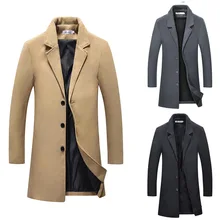 Пальто, Весенняя и Осенняя мужская ветровка для сына, Мужская ветровка средней длины, Мужское пальто с мехом, Мужское пальто, мужское длинное пальто, Мужское пальто