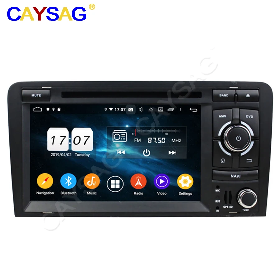 Android 9 0 8 ядер 4G 64G 2 года гарантии PX5 Aud A3 2003-2013 NBT GPS автомобильный DVD мультимедийный