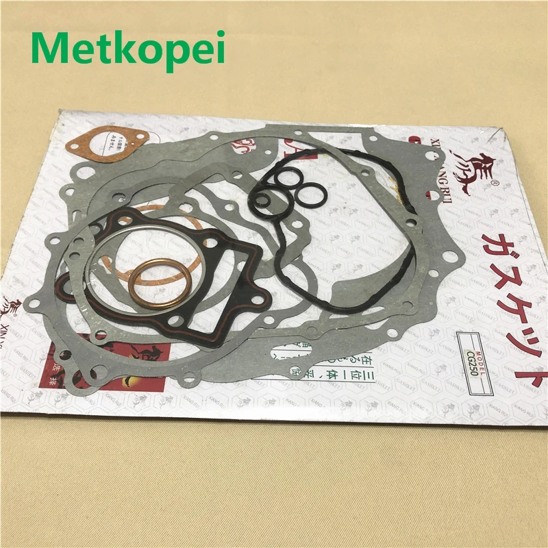

Complete Gasket Set CG250 for Motorcycle Honda 205cc CG 250 engine seal parts include cylinder gasket Air-cooled ATV Dirt Bike