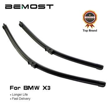 

BEMOST Car Front Window Windshield Wiper Blades Natural Rubber For BMW X3 F25//E83 2003 To 2017 Side Pin/U Hook Auto Accessories