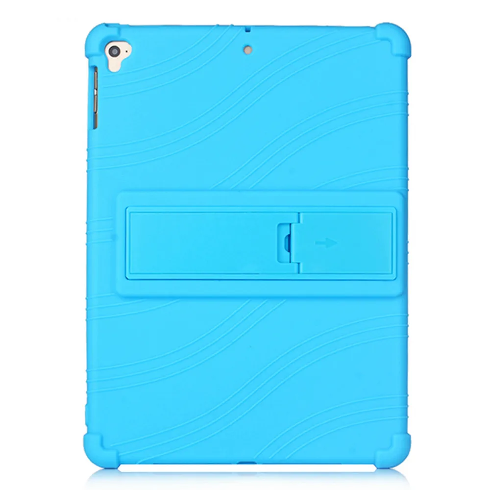 Силиконовые противоударные Чехлы для iPad 5 6 iPad Air/Air 2/Pro 9,7/для нового iPad 9,7 / 9," Tablet принципиально Капа кейс для детей+ подставка для ручек