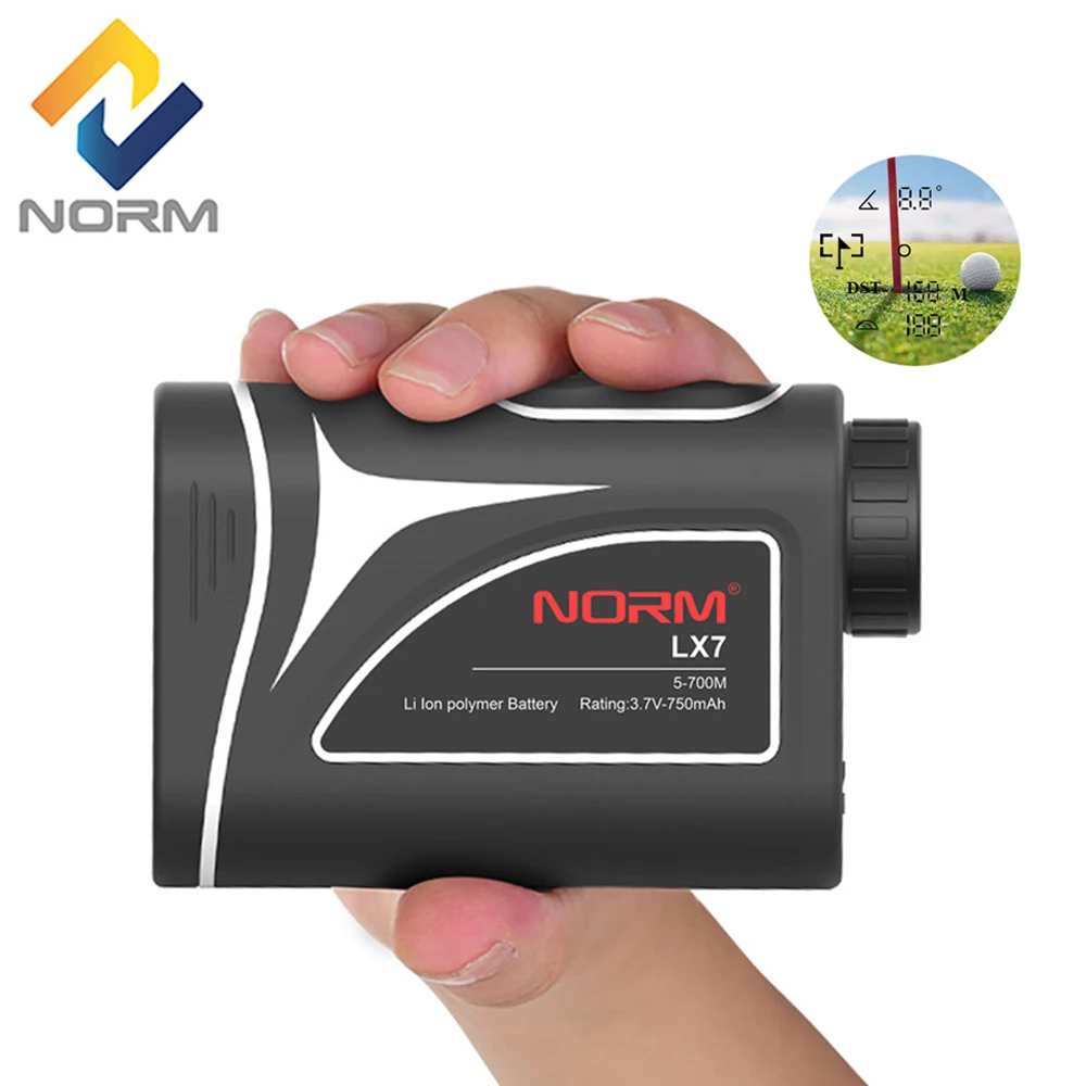 Лазерный дальномер Norm 700 м телескоп для охоты гольфа инструмент компенсации