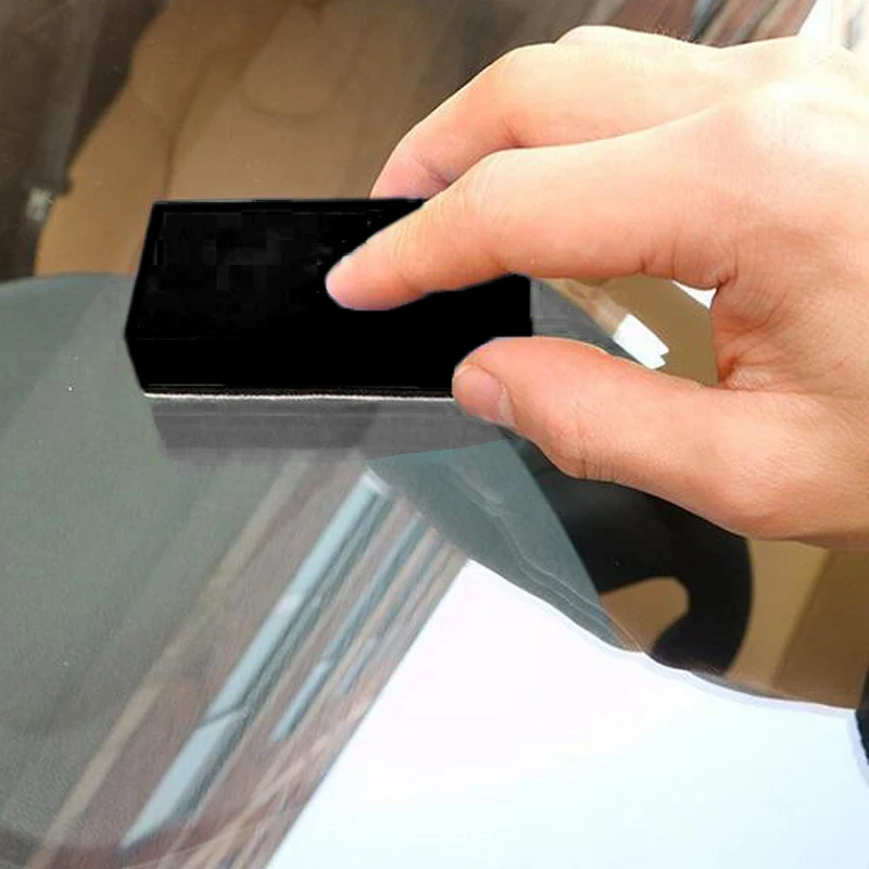 Car Wash Mud Cleaning Sponge 11x9x4cm Black Block Household Non-toxic Stain Removal Pad Cleaning Sponge