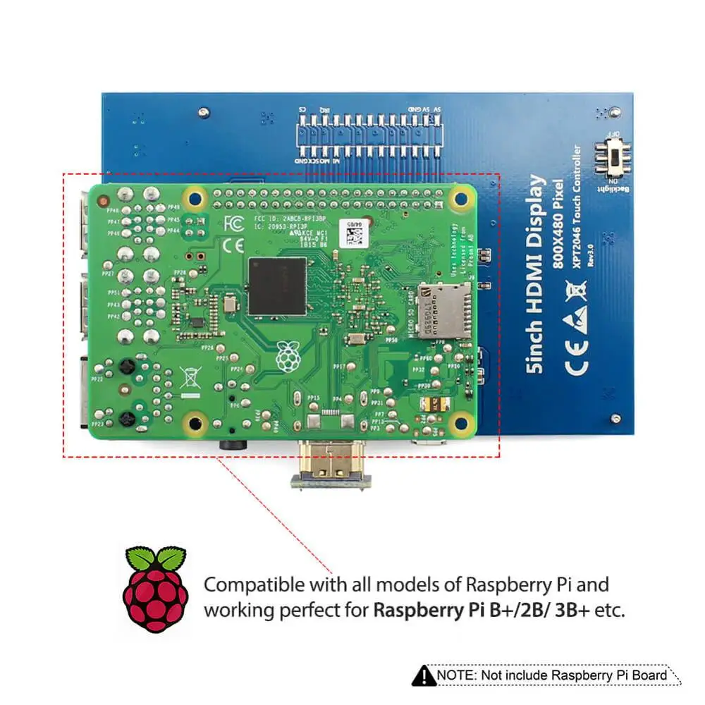 ЖК дисплей 5 дюймов HD s 800x480 с регулировкой подсветки дюймовый TFT HDMI монитор