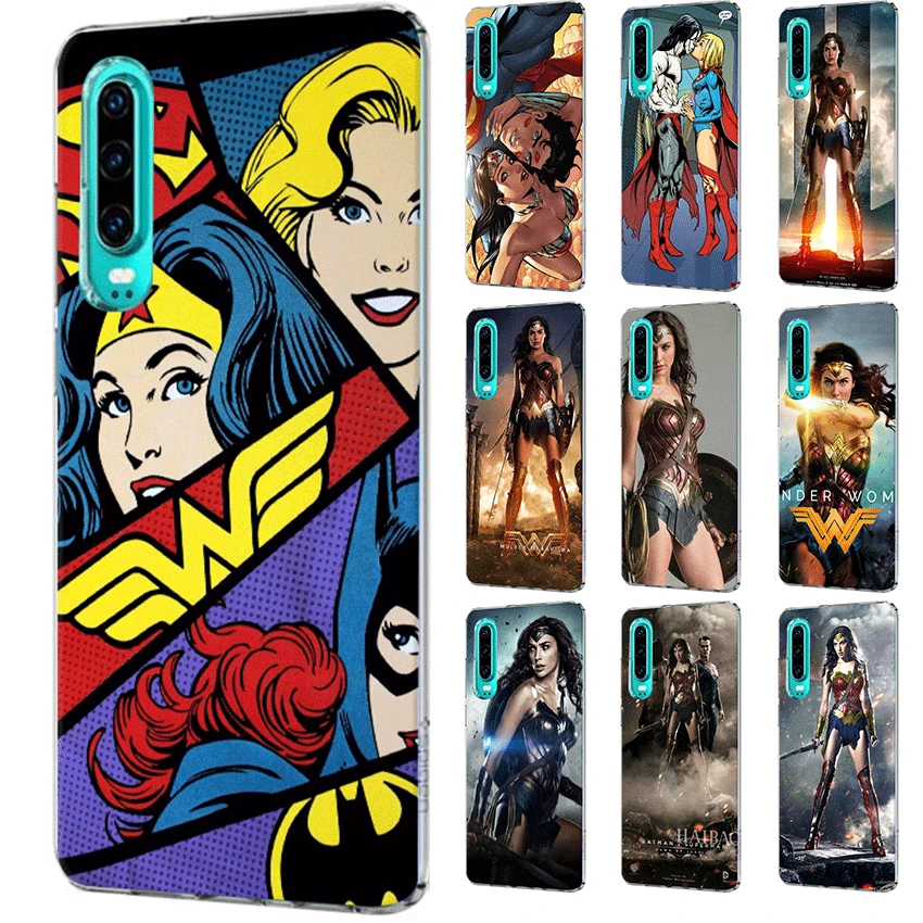 Чехол для мобильного телефона huawei P30 P20 P10 P9 P8 P Sart Z Lite Pro Жесткий Wonder Woman | Мобильные