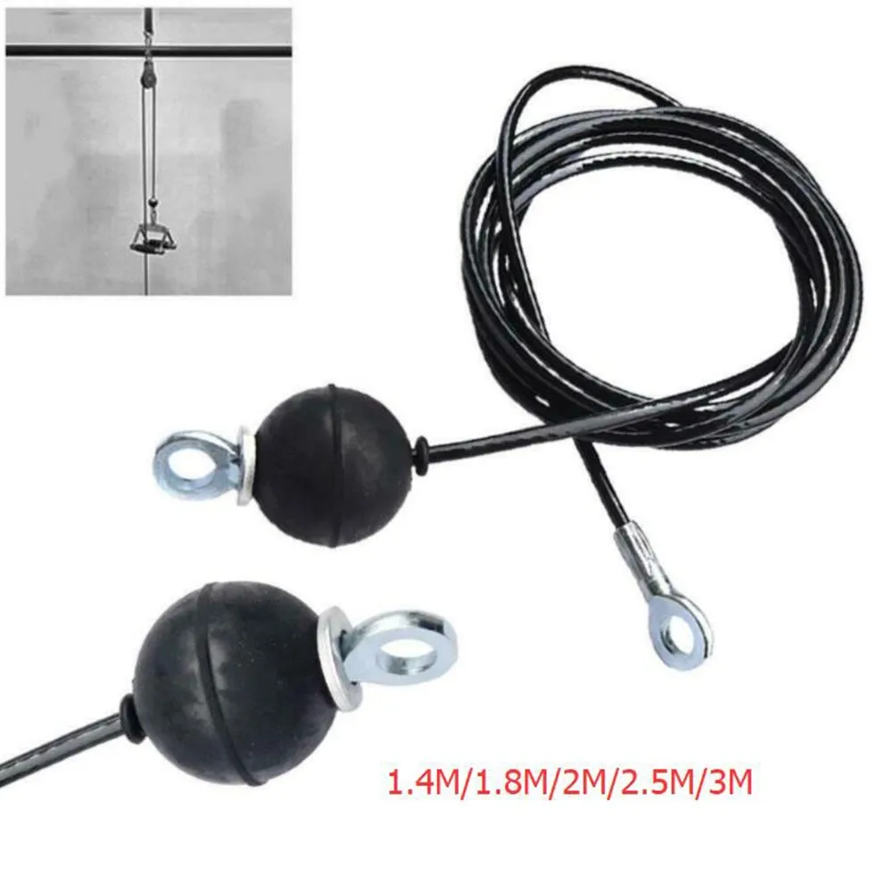 1pcs 1.4/1.8/2/2.5/3M Steel Wire Rope Kit DIY Weight Multi Gym Cable Fitness Pulley Home Gym Fitness Equipment Accessories gym accessories fitness cable pulley fitness pulley cable fitness pulley