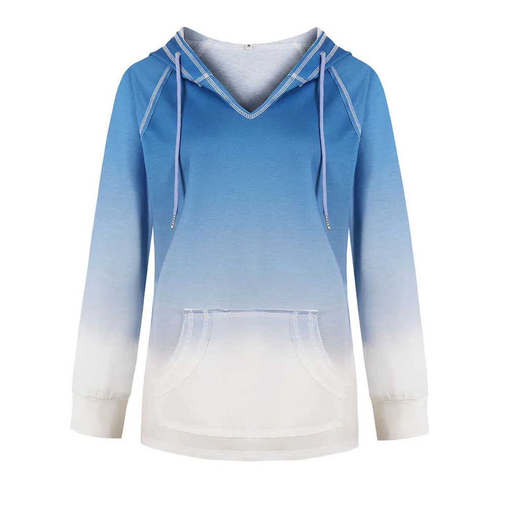 Повседневная Женская свободная толстовка с капюшоном домашняя одежда