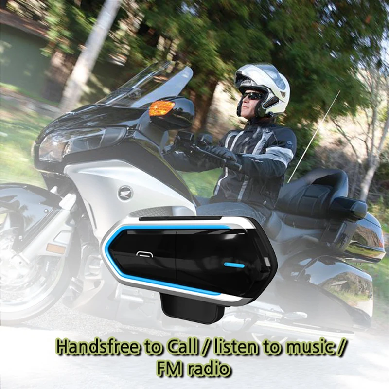 

Motorcycle Helmet Intercoms For Helmet Motorcycle Intercom Moto Bluetooth Intercom Motorcycle Interphone Headphones FM Radio