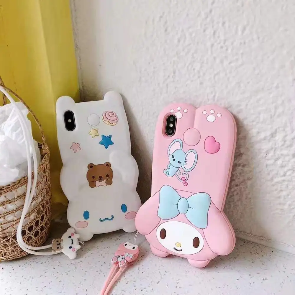Чехол для телефона EPENA для iphone 11 pro XR XS Max 7 8 plus 6 6S Plus, супер милый 3D мультяшный мягкий чехол для iphone X