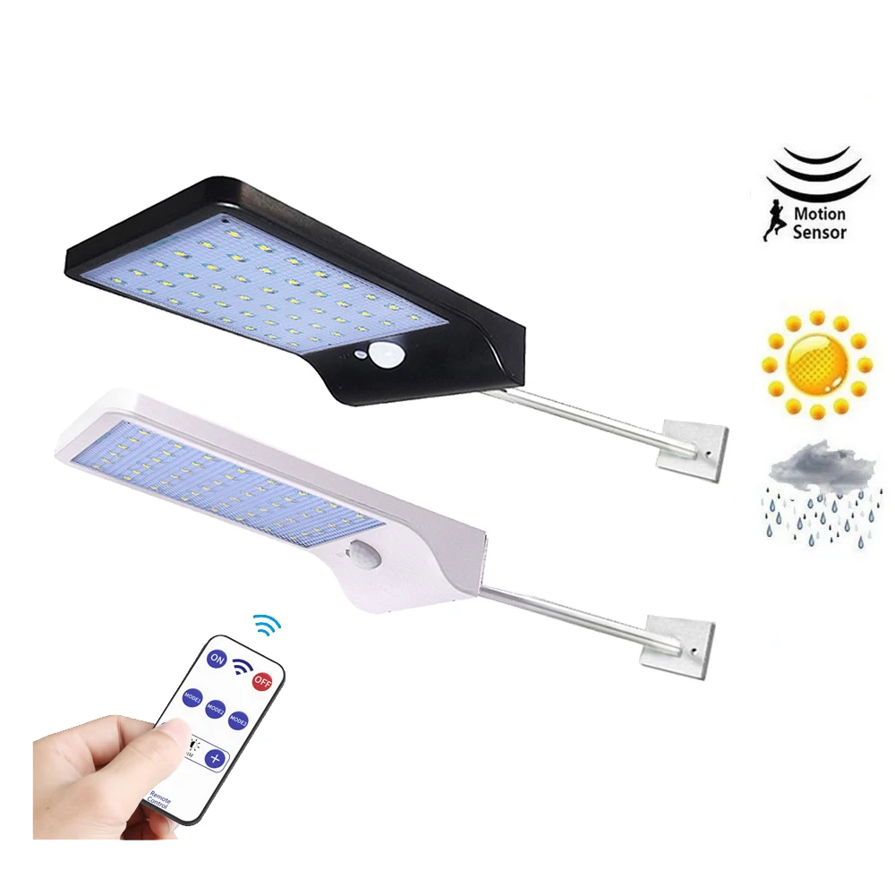 

Aluminum pole 48/36 LED Solar light Waterproof Infrared motion Sensor Garden Lights Pathway Street Yard Wall street solar lamp