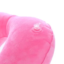 Traskdaniel Viscose/plus Velvet Press Inflatable Pillow Inflatable Travel Pajama Portable Neck Support Pillow