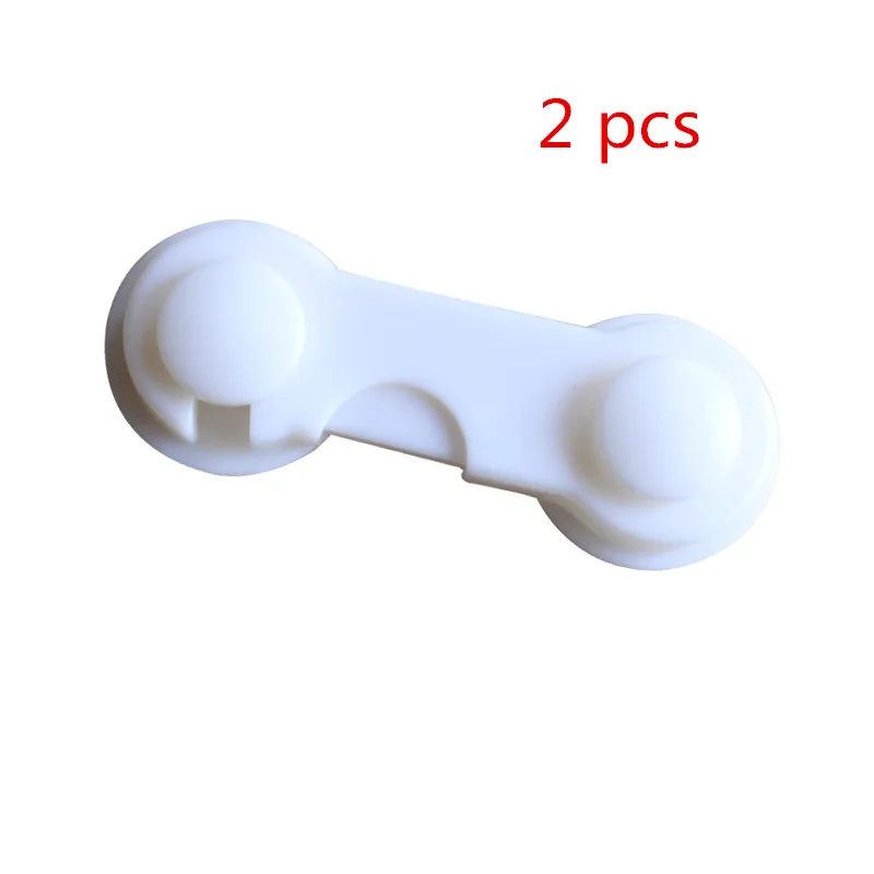 2 pcs white 5 шт. замок безопасности для детей Защита для шкафа для детей ясельного возраста замок на холодильник Окно шкаф - Цвет: 2 pcs white