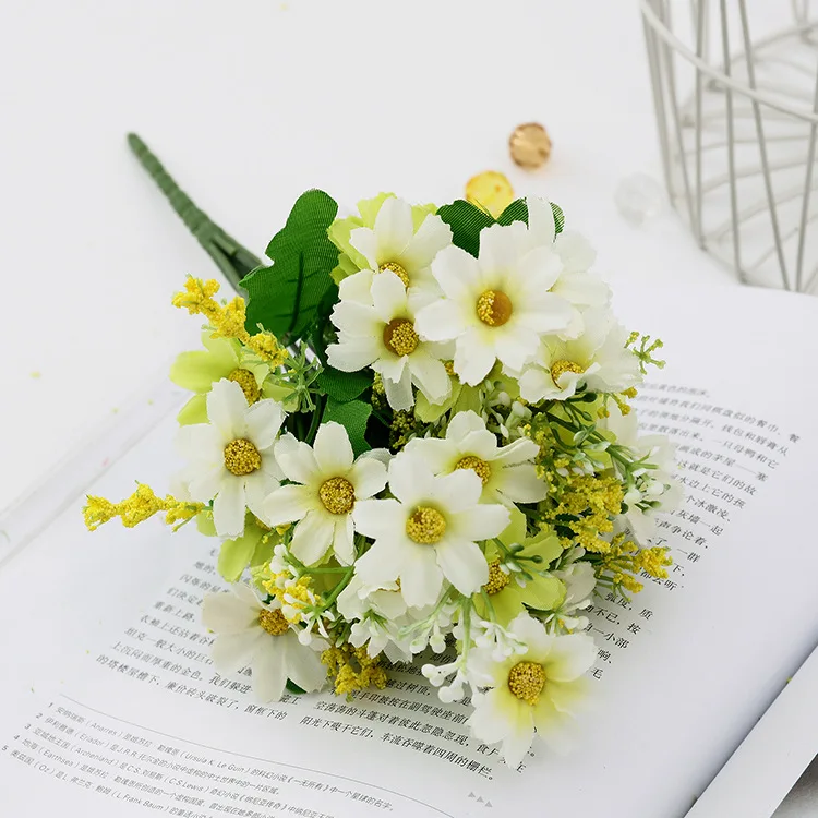 Artificial Gerbera Daisy Flower Bouquet for Home and Garden Decoration