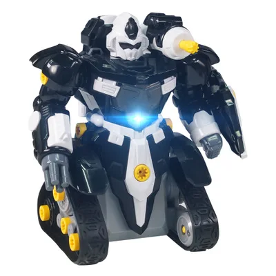 Black robot Детские игрушки, робот с дистанционным управлением, сборные роботы для детей, набор строительных блоков, Обучающие роботы, комплект стебля, игрушки для детей - Цвет: Black robot