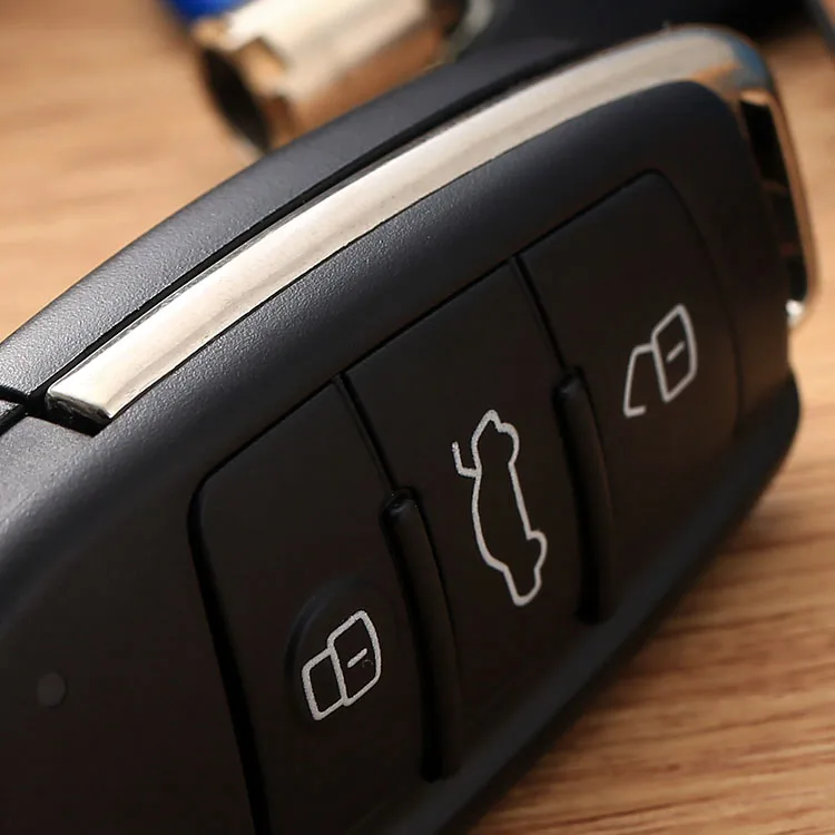 3 кнопки Складной автомобильный Флип дистанционный Брелок чехол для Audi A2 A3 A4 A6 A8 TT