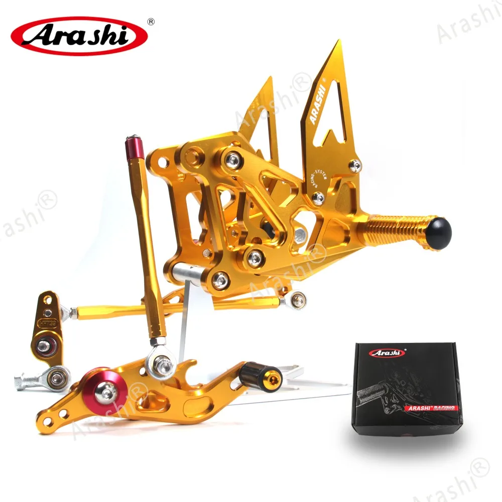 Араши Для MV AGUSTA 800 2012- ЧПУ Rider Rearset Регулируемые подножки 675 электронного отслеживания товаров, при заказе от ORO Brutale 675 2012 2013
