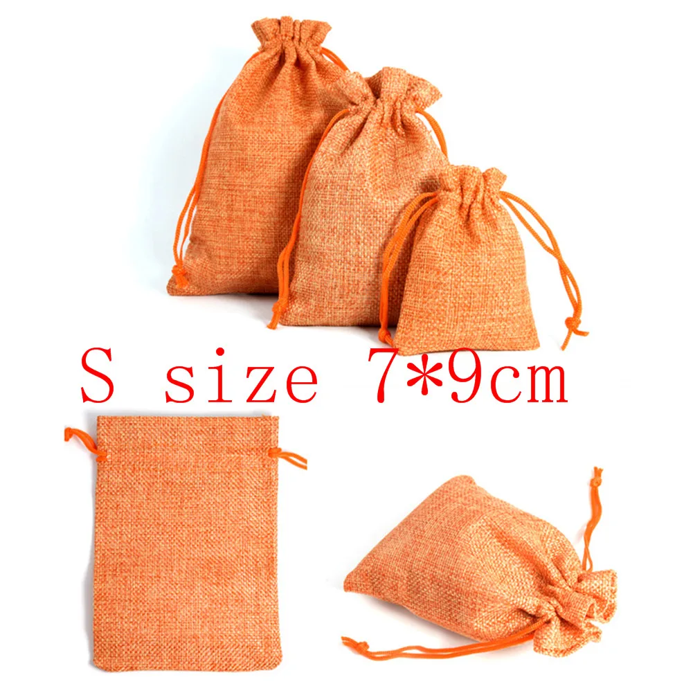 Портативная эко многоразовая Повседневная Льняная сумка на шнурке, Женская Пылезащитная дорожная сумка для хранения, женская сумка-Органайзер для макияжа, сумка для покупок - Цвет: A7