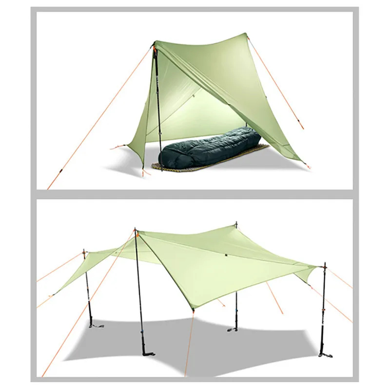 Outdoor Shelter Ultralight Tarp Camping Survival Sun Shelter Multifunctional