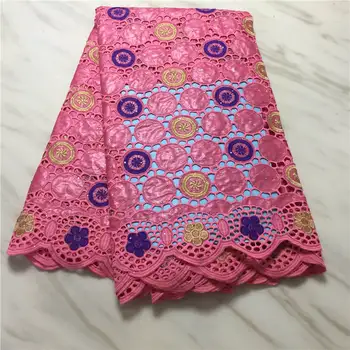 

5yards African Bazin Riche Lace Fabric New Design Embroidered High Quality French Lace With Stones Guinea Brocade Fabric!PL62289
