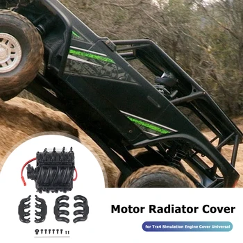 

V8 Motor Cooler Cover Radiator Plate Classic Colors and Simple Durable Design for Trx4 Scx10 Scx10II Simulation Engine
