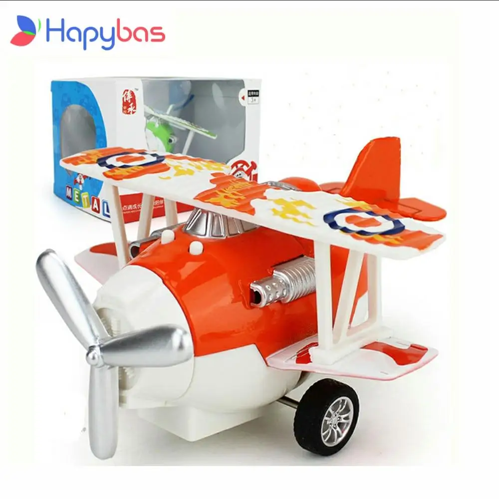 

LED light and music Pull Back cartoon planes Aircraft model toy Plastic Alloy Diecasts & Toy Vehicles Learning & Education Toys