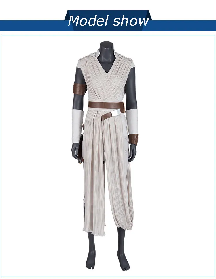 Фильм Звездные войны 9 The Rise Of Skywalker Косплей Костюм Рей пальто брюки шаль пояс для взрослых женщин сценическое представление одежда полный комплект