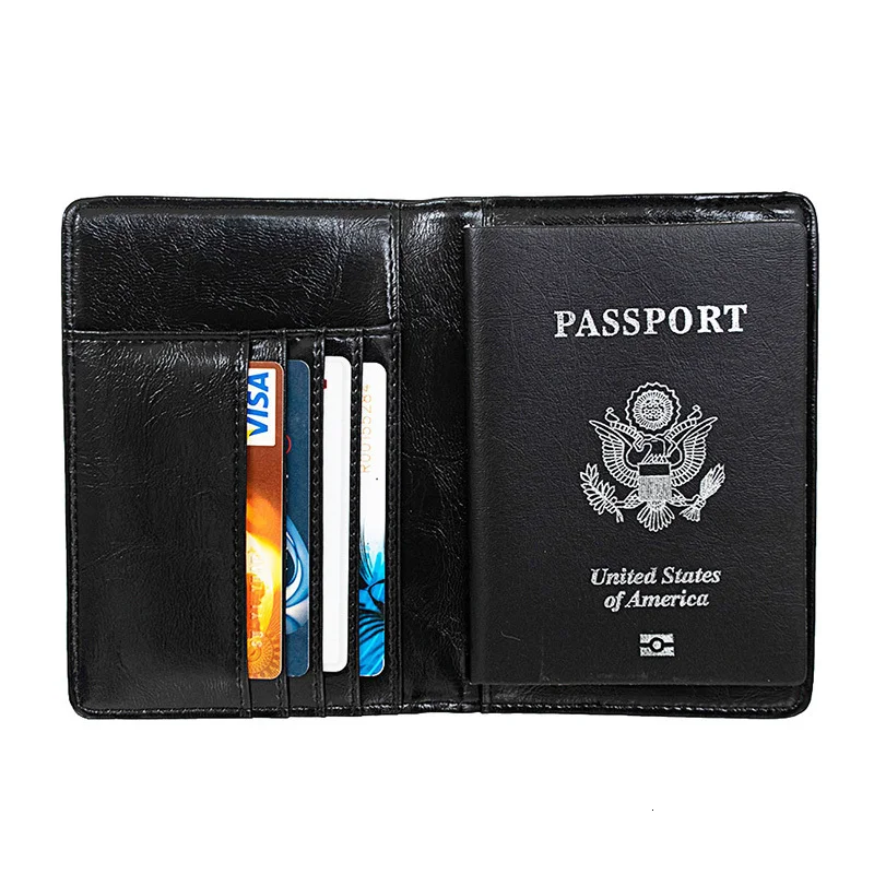 Обложка для паспорта чехол RFID Блокировка дорожный кошелек 736-50 Премиум из искусственной кожи Прямая поставка